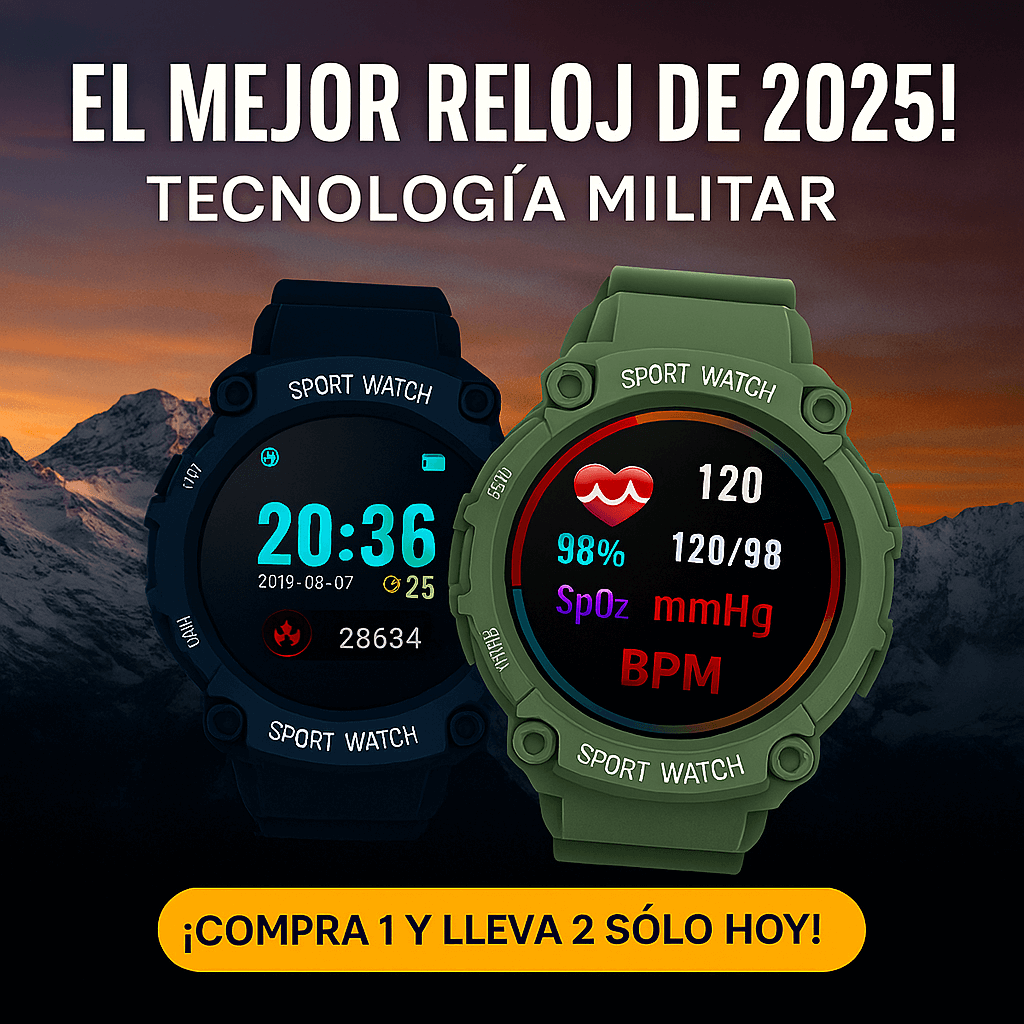 Reloj Inteligente indestructible G-SportsMax® - ¡COMPRA 1 Y LLÉVATE 2 SOLO HOY! 🔥