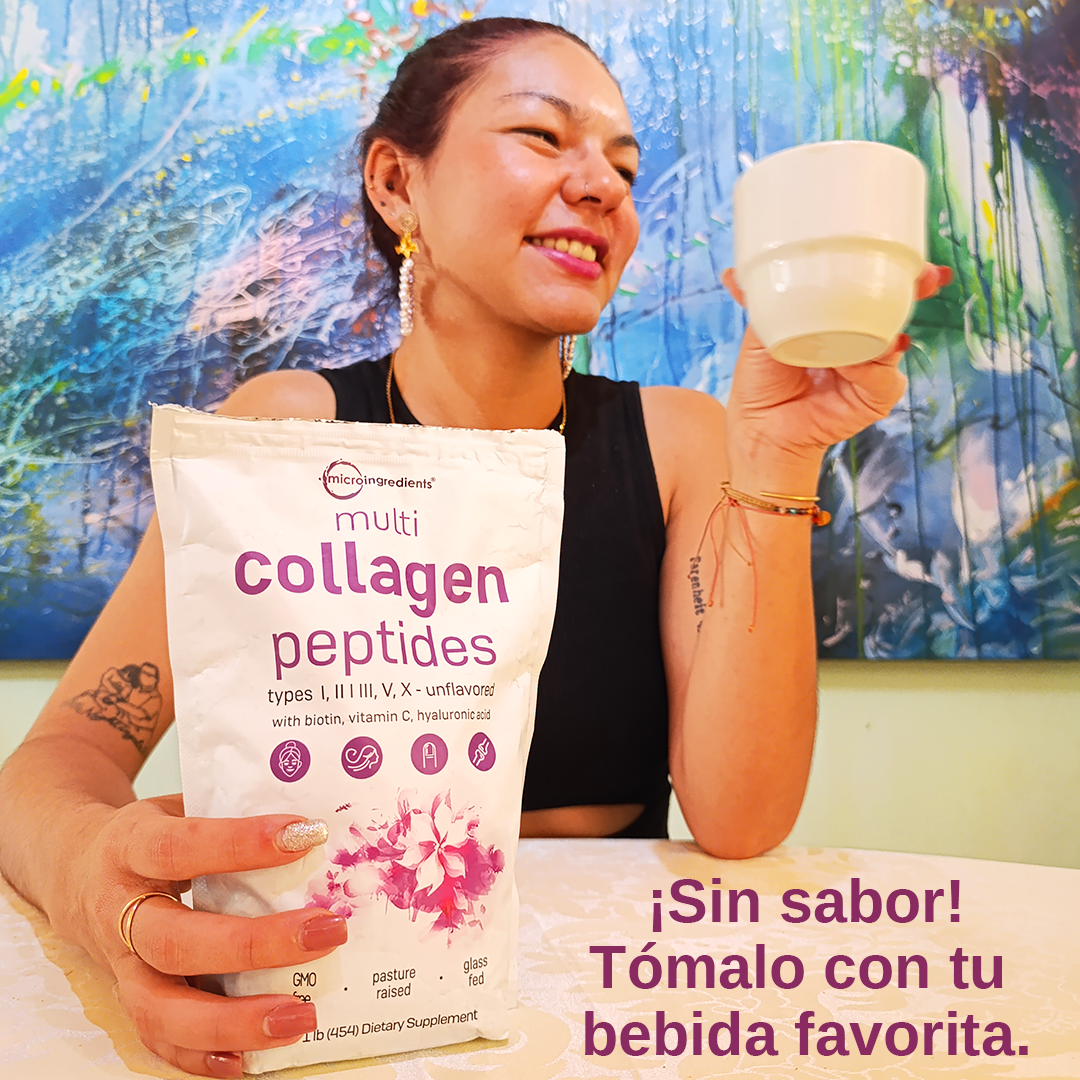 COLÁGENO Multi Collagen Peptides . Mejora tu piel, cabello, uñas y articulaciones 1- Libra