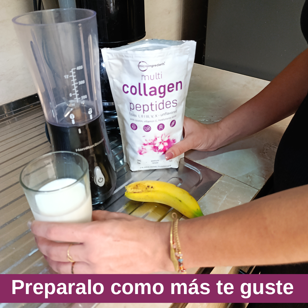 COLÁGENO Multi Collagen Peptides . Mejora tu piel, cabello, uñas y articulaciones 1- Libra
