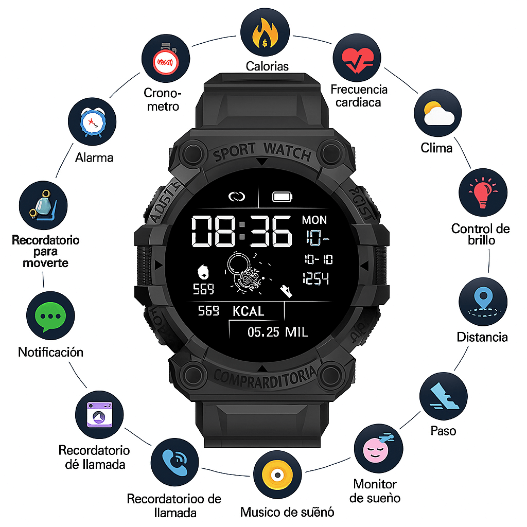 Reloj Inteligente indestructible G-SportsMax® - ¡COMPRA 1 Y LLÉVATE 2 SOLO HOY!  🔥