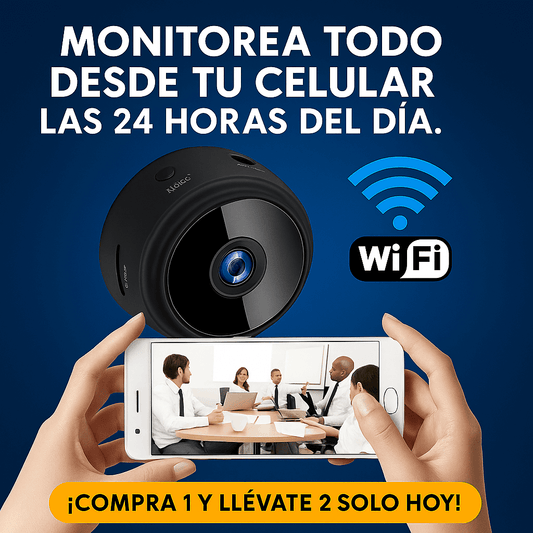 Mini Cámara Espía Wi-Fi 4K con Audio y Visión Nocturna – ¡COMPRA 1 Y LLÉVATE 2 SOLO HOY! 🔥