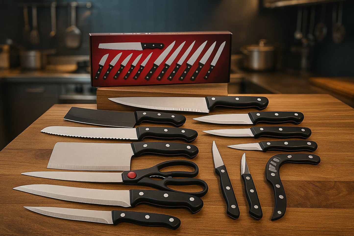 Kit de Cuchillos Premium Knife® – ¡COMPRA 3 Y LLEVA 13 SOLO HOY! ✨🔪